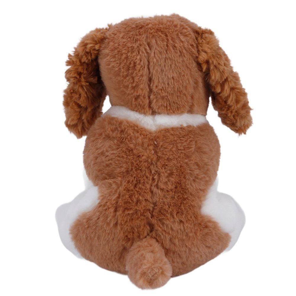 Pelúcia Cachorro Sentado Marrom e Branco - Havan Toys