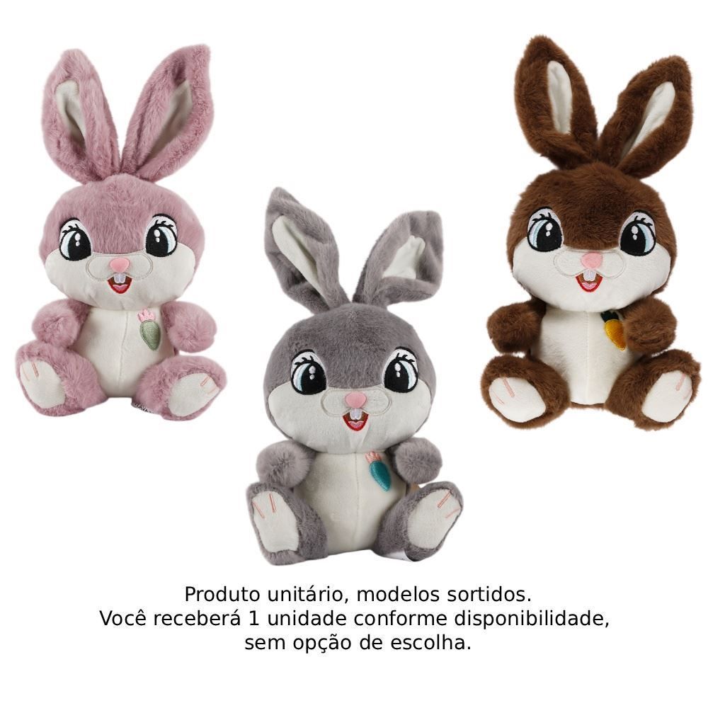Pelúcia Coelho Feliz com Orelha Grande Havan Toys - Sortido