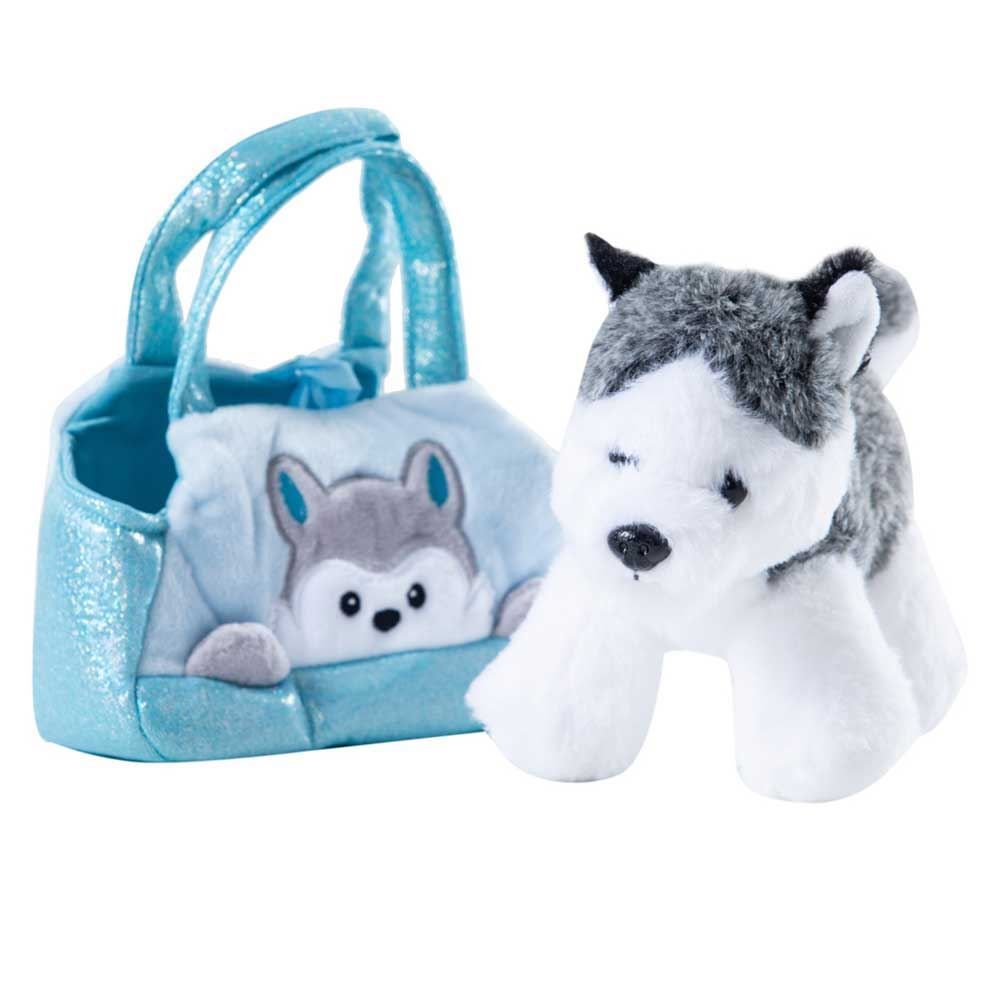 Pelúcia Cutie Handbags Husky Azul Multikids - BR1713