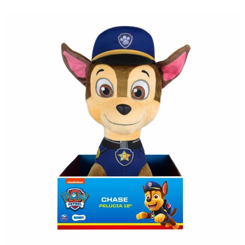 Pelúcia Patrulha Canina 30 cm Chase - Sunny Brinquedos