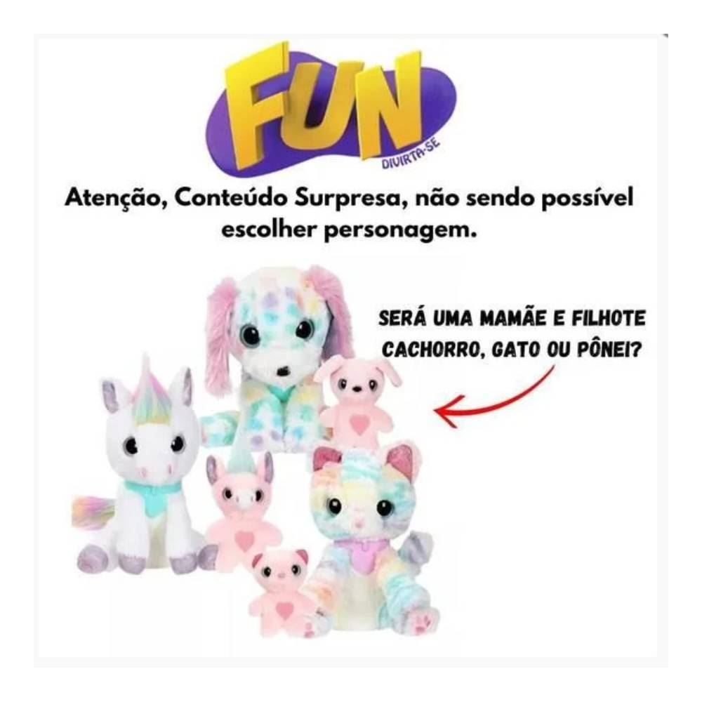 Pelúcia Supresa Adotados Scruff A Luvs Mamãe E Bebê Fun - Sortido