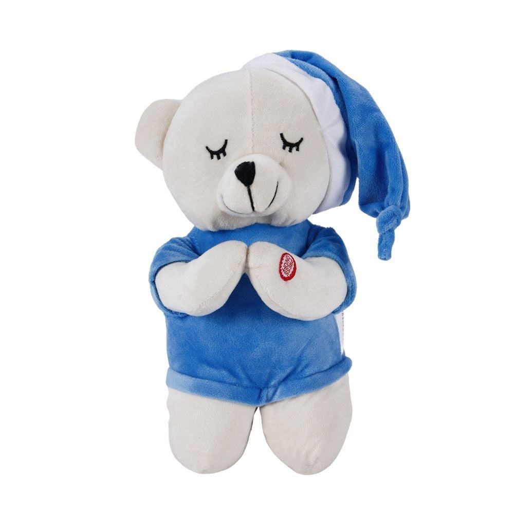 Pelúcia Urso Que Reza Azul Havan Toys - HBR0962