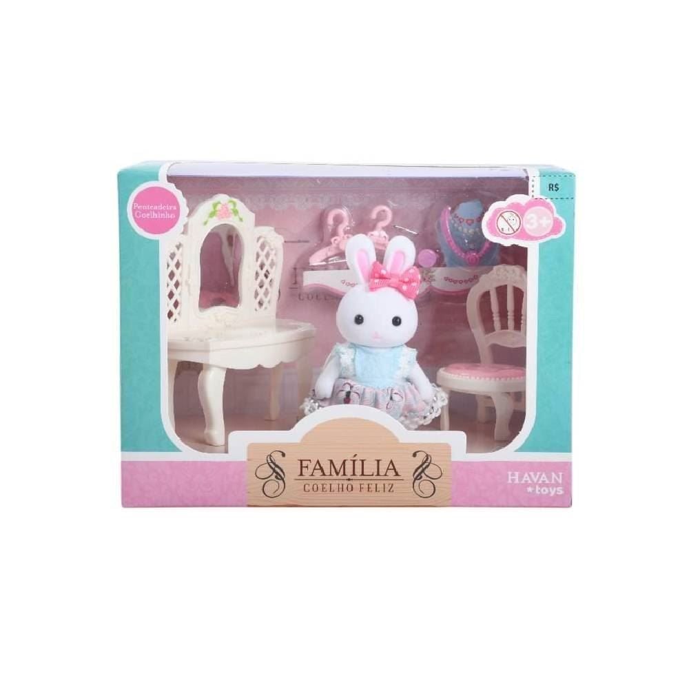 Penteadeira E Acessórios Família Coelho Havan Toys - HBR0877