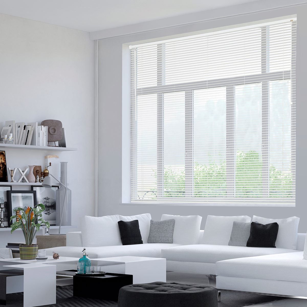 Persiana 1,60x1,30m para Quarto e Sala Evolux - Branco