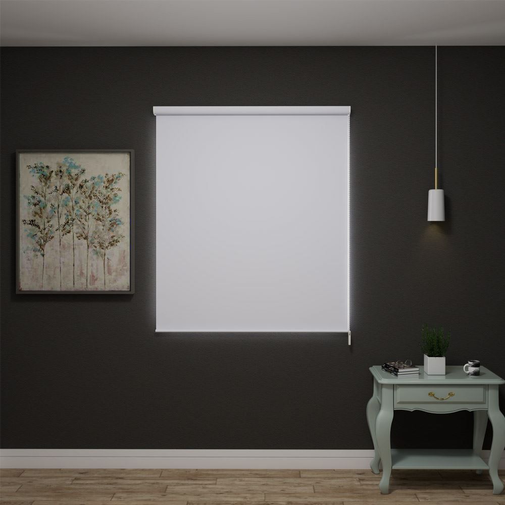 Persiana Rolo Blackout 1,60X1,60M Evolux - Branco