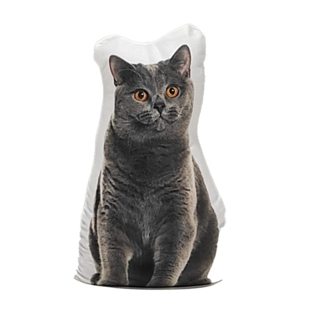 Peso De Porta Decorativo Pet Havan Casa - Gato Cinza