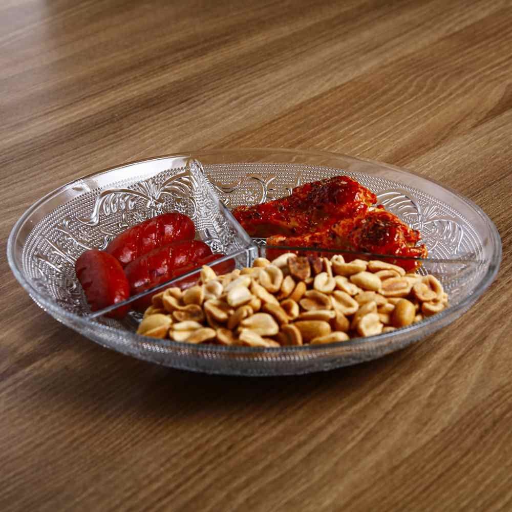 Petisqueira 3 Divisórias Angel Lyor 21,5Cm - Vidro