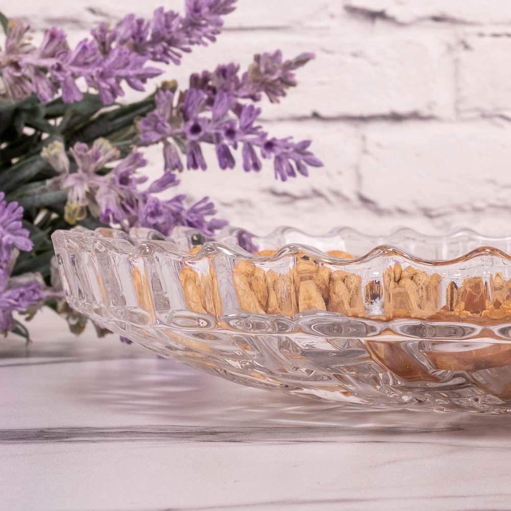 Petisqueira Cristal Com 3 Divisórias Lyor - Transparente