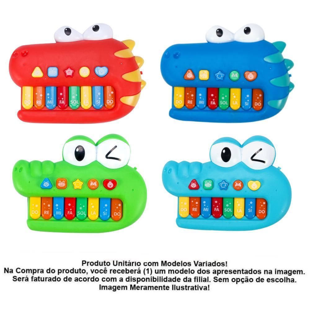 Piano Musical Jacaré Havan Baby - Sortido