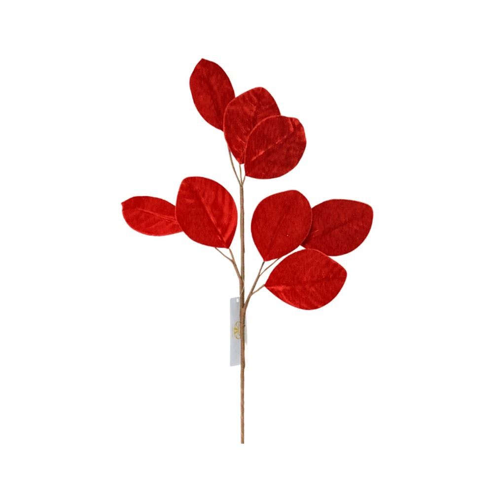 Pick Natalino Folhas Vermelho Dinatale - 78Cm