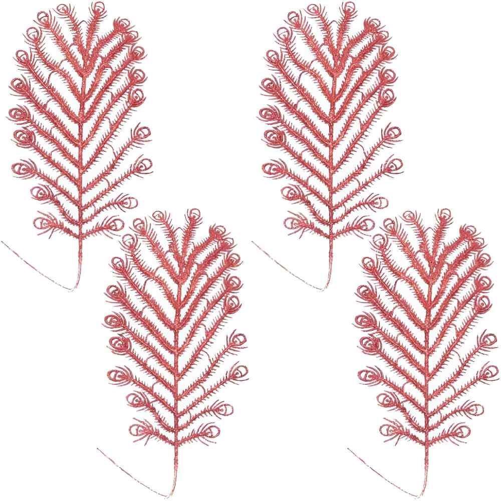 Pick Samambaia Vermelho Havan Casa 25Cm - 4 Peças