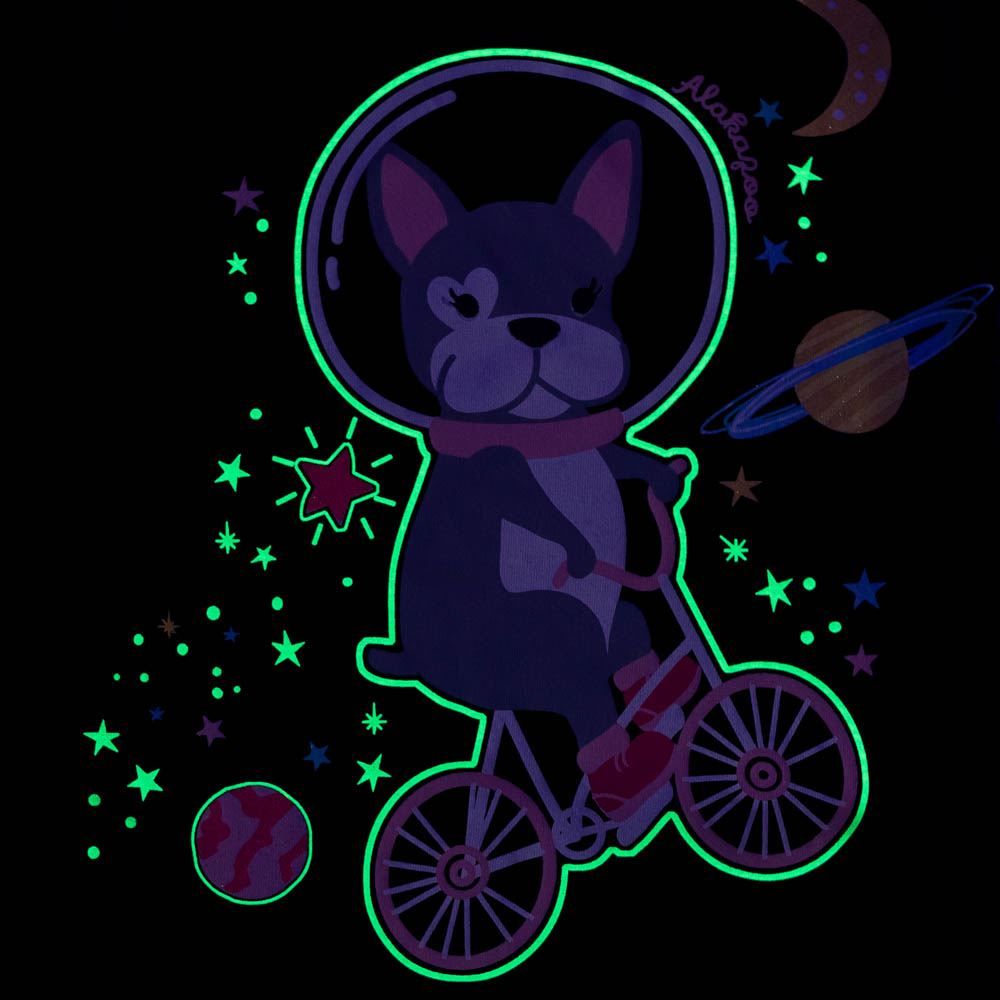 Pijama 1 a 3 anos Meia Malha Dog Espacial Alakazoo