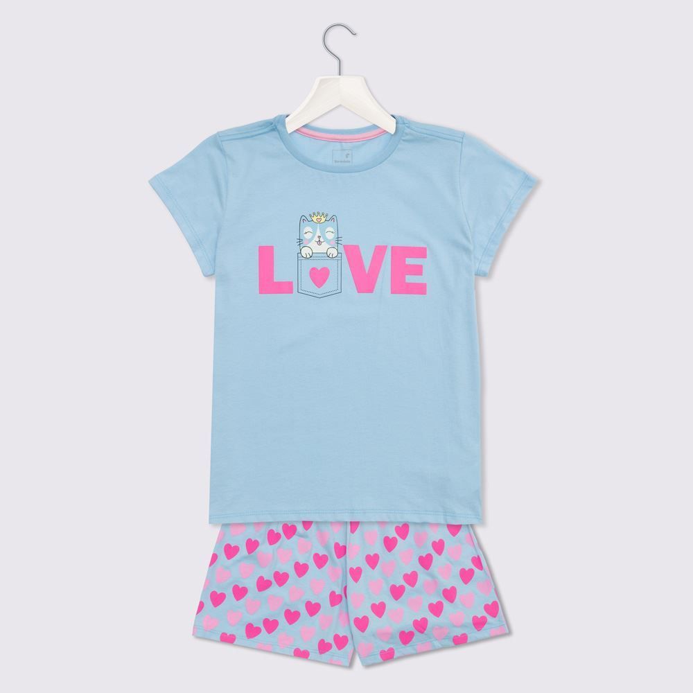 Pijama 12 A 16 Anos Love Cat Marmelada