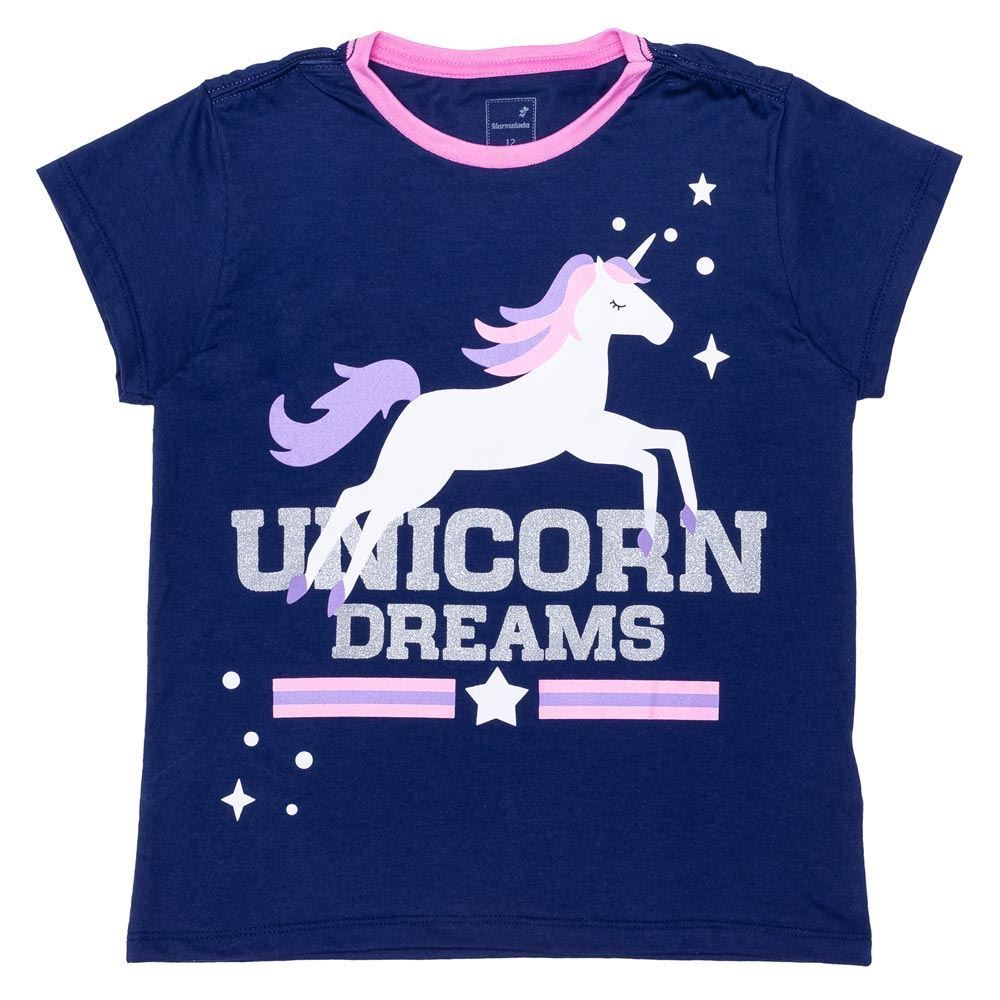 Pijama 12 a 16 anos Unicorn Dreams com Glitter Marmelada