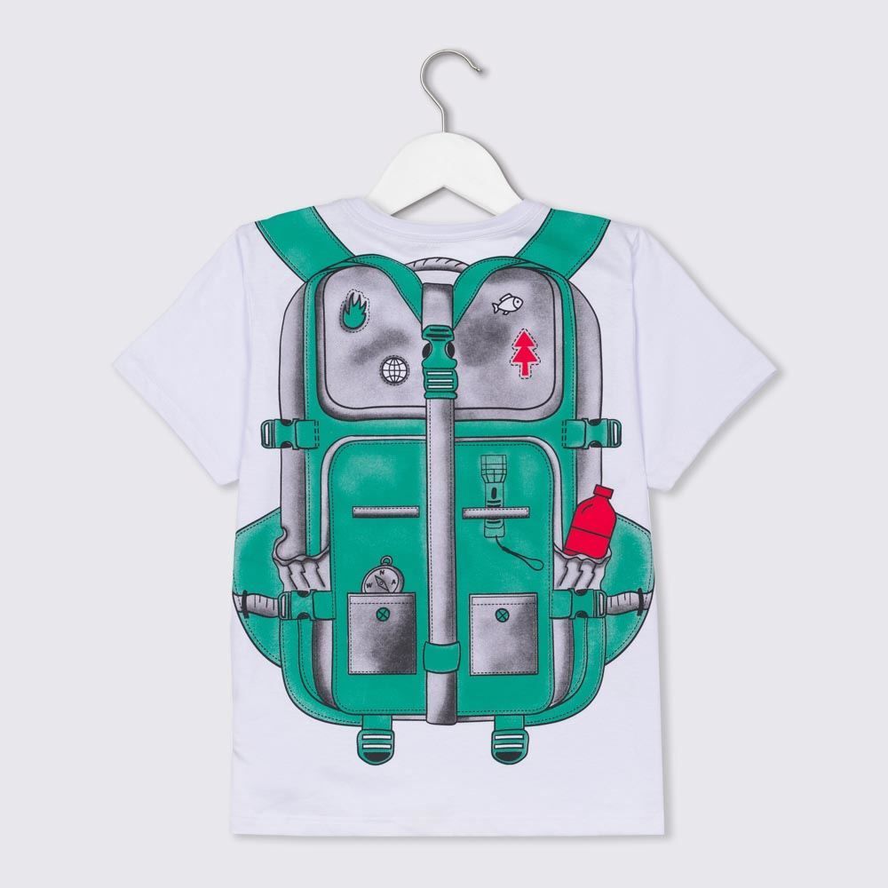 Pijama 4 a 10 Anos Estampa Mochila Com Brinde Hot Dog