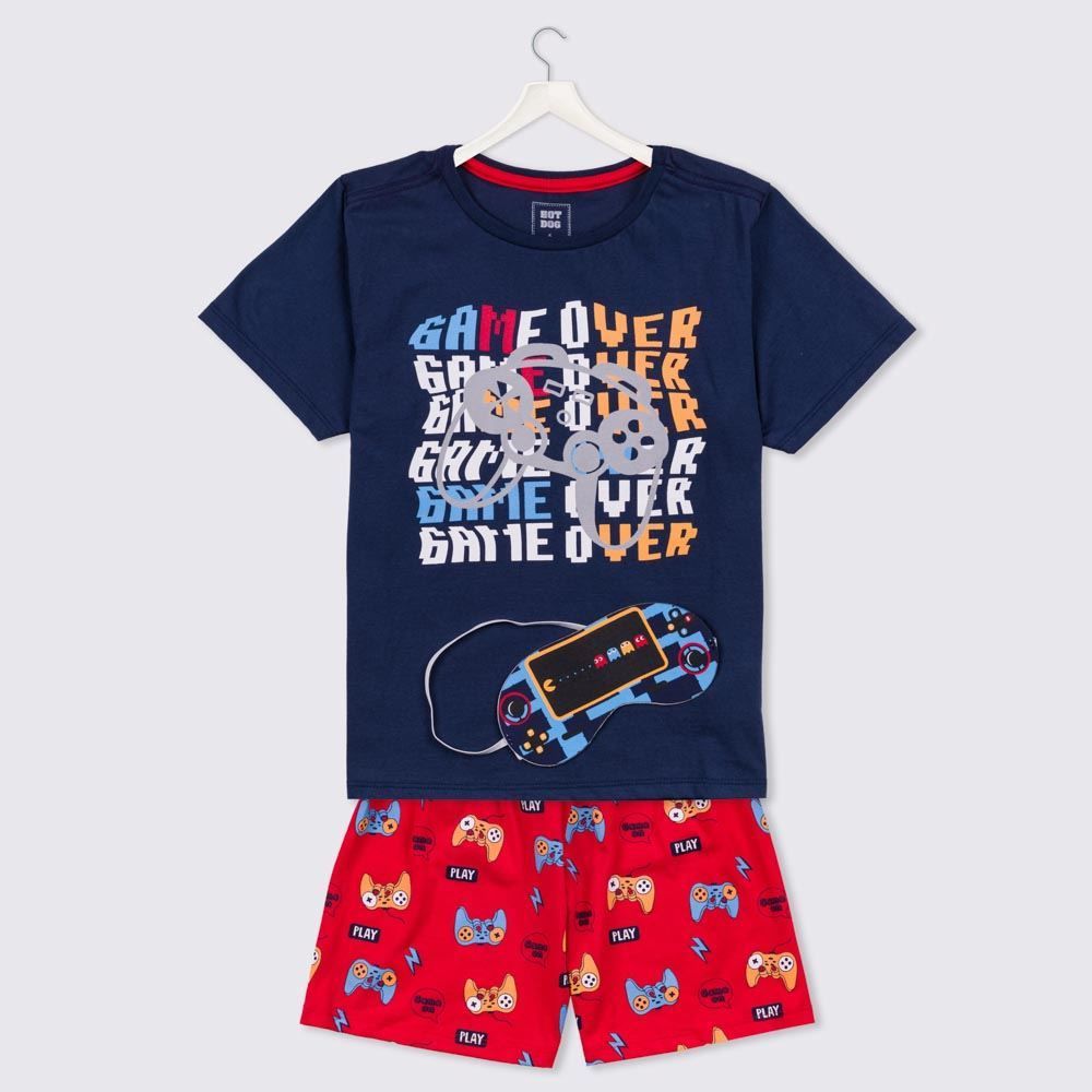 Pijama 4 A 10 Anos Game Over Hot Dog