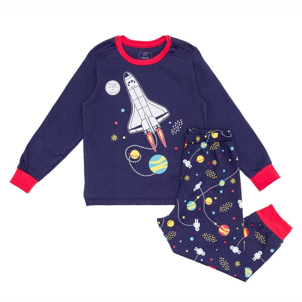 Pijama 4 a 10 anos Sistema Solar Hot Dog