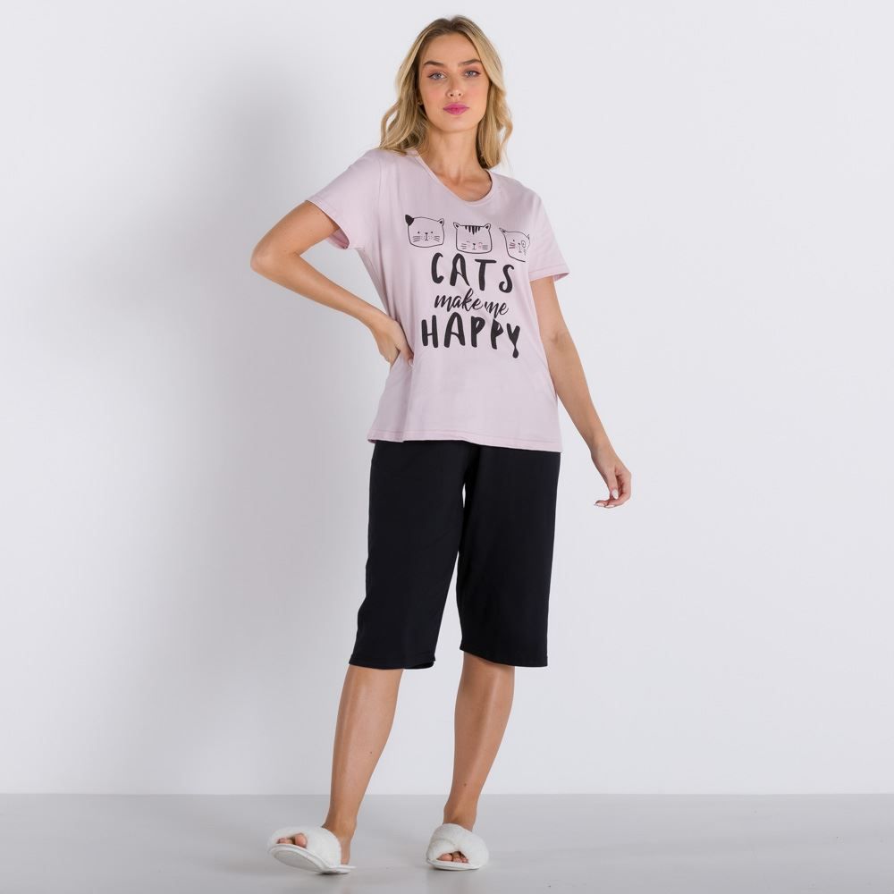 Pijama Cats com Capri Holla