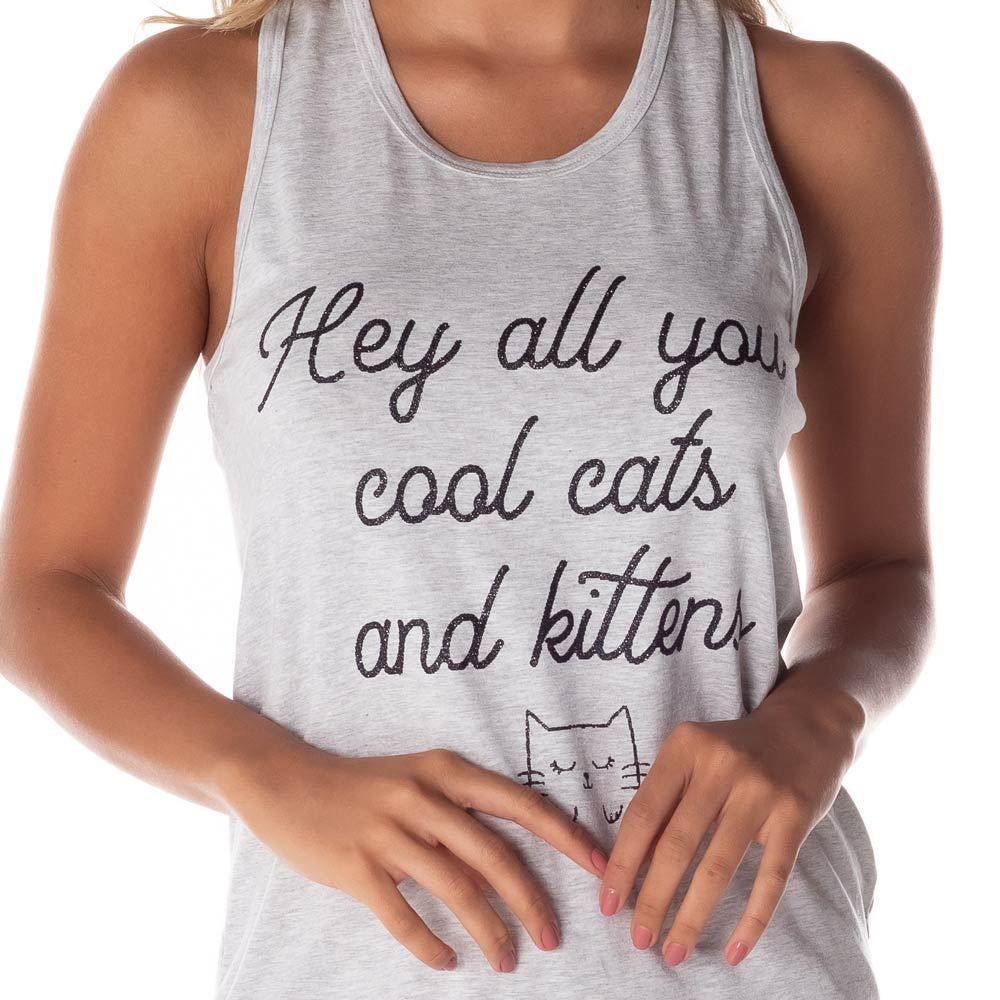 Pijama Curto Estampado Cats Holla