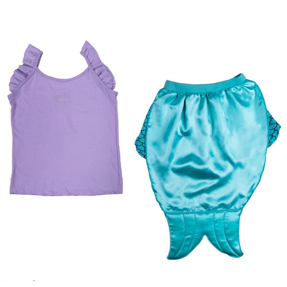 Pijama de 4 a 10 Anos Mermaid com Cauda Disney