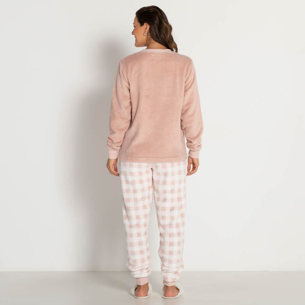 Pijama de Fleece Ovelha Camila Moretti