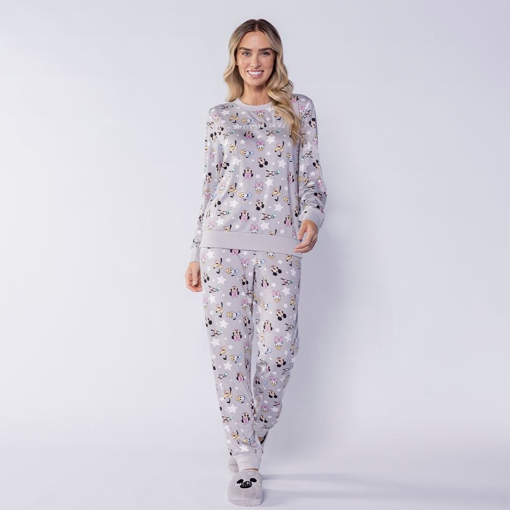 Pijama Feminino Longo Peletizado Disney
