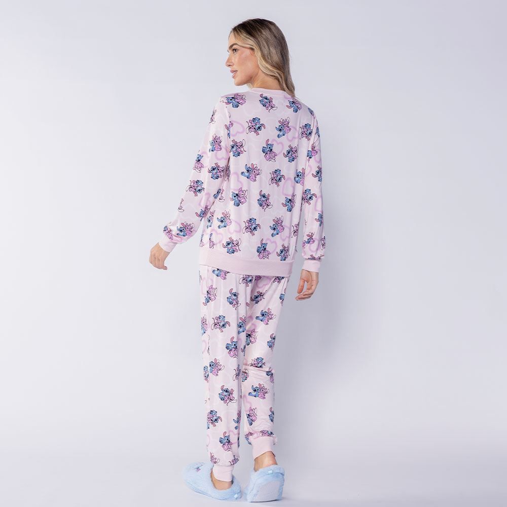 Pijama Feminino Longo Peletizado Disney