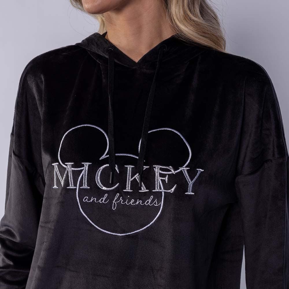 Pijama Feminino Longo Em Plush Disney