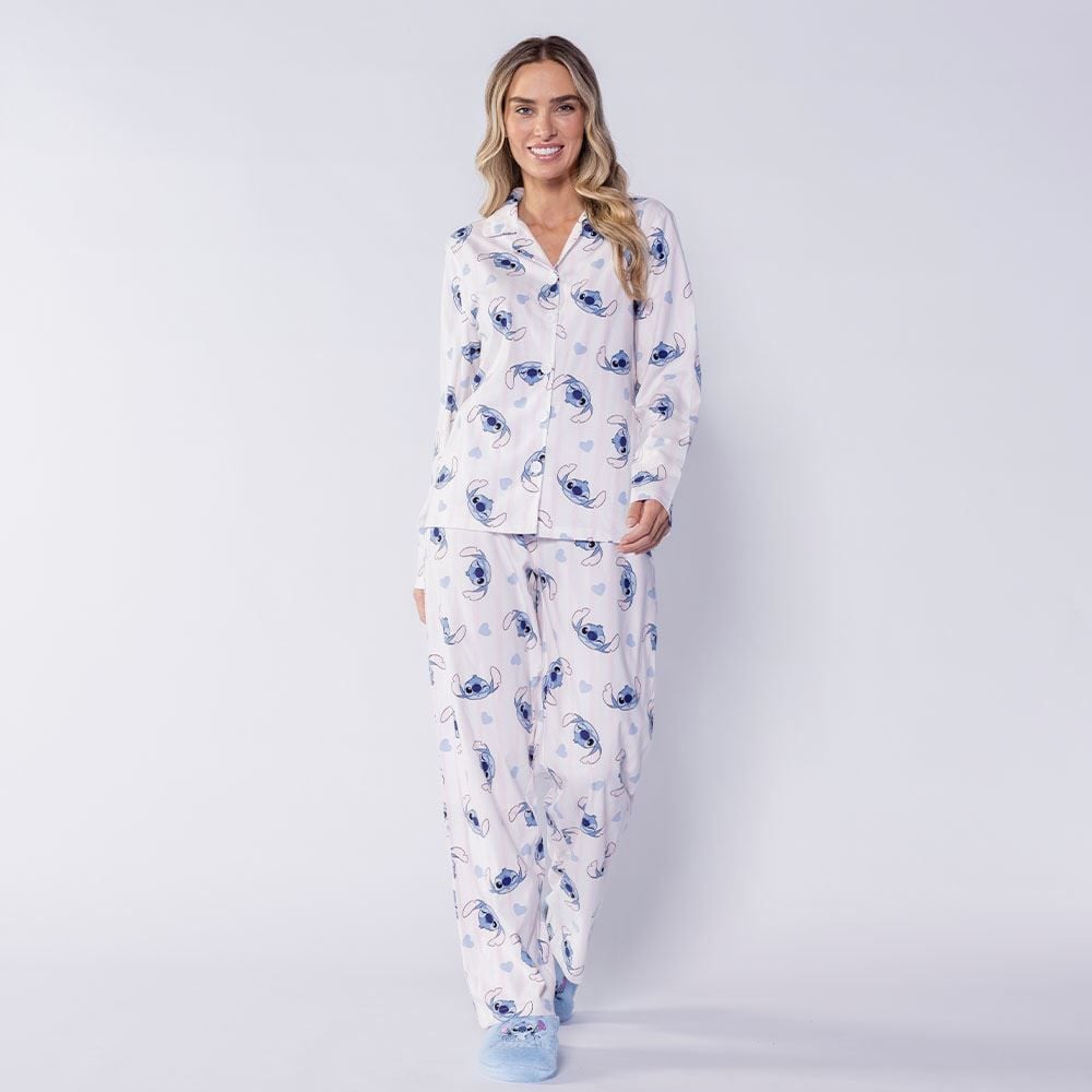 Pijama Feminino Americano Em Moletinho Disney