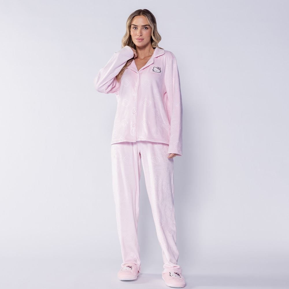 Pijama Feminino Americano Em Plush Sanrio