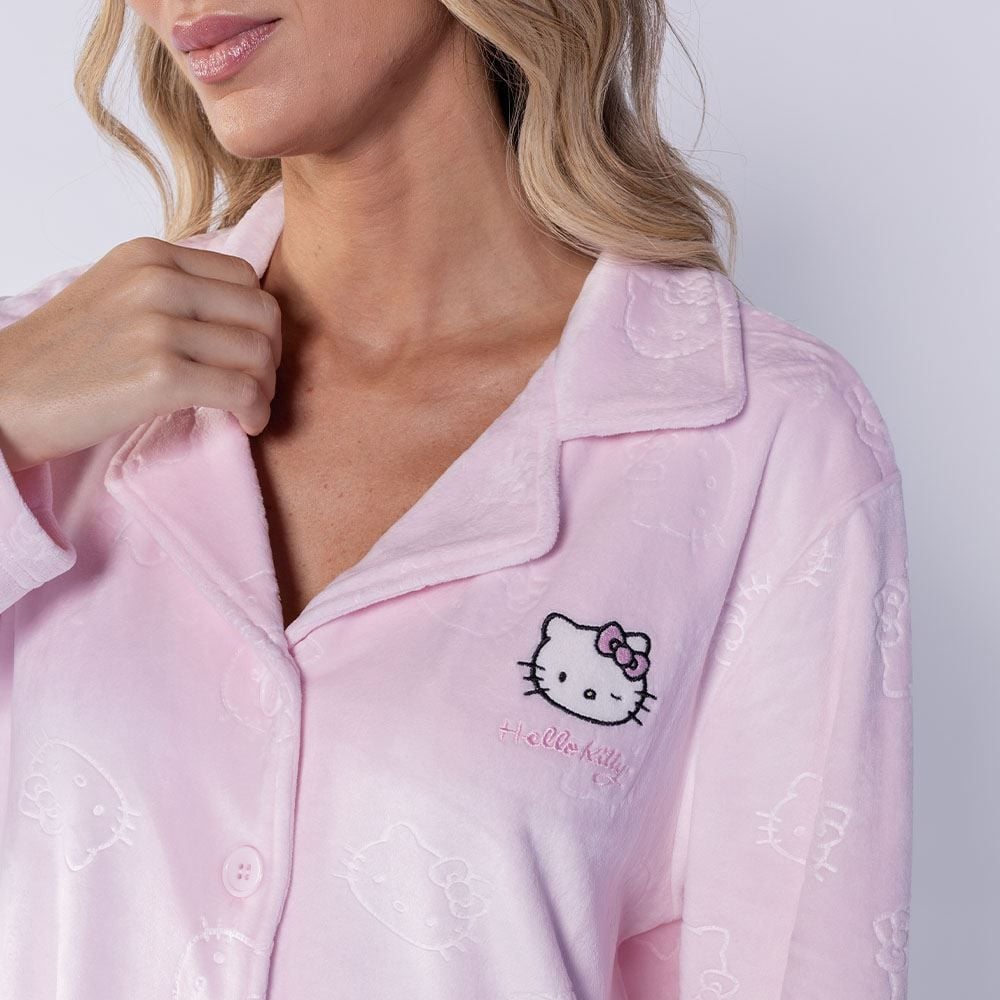 Pijama Feminino Americano Em Plush Sanrio