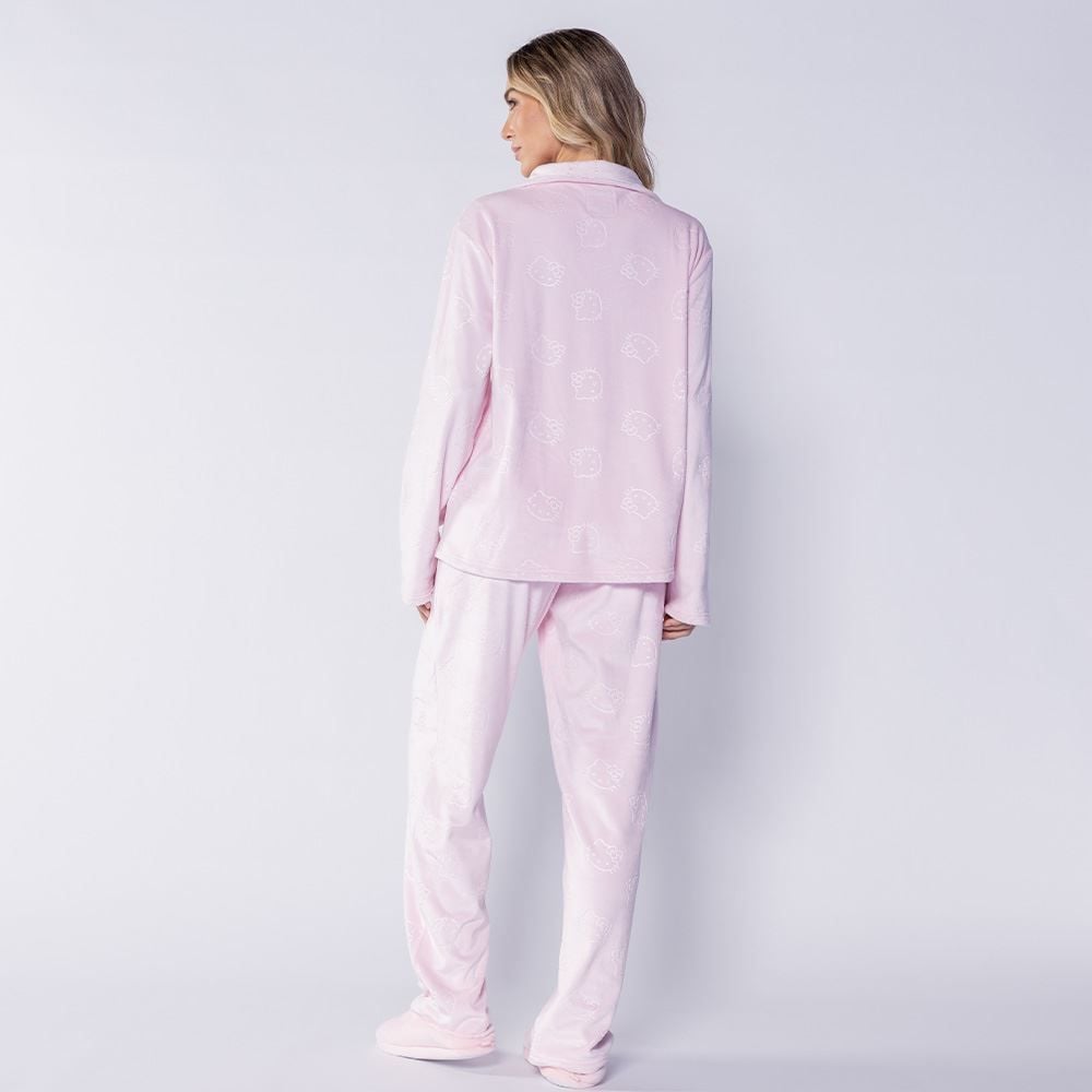 Pijama Feminino Americano Em Plush Sanrio