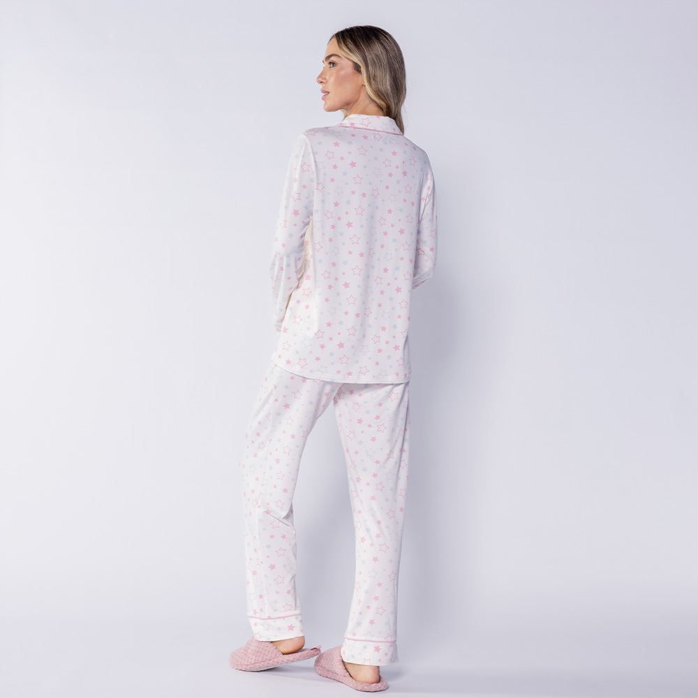Pijama Feminino Americano Peletizado Camila Moretti