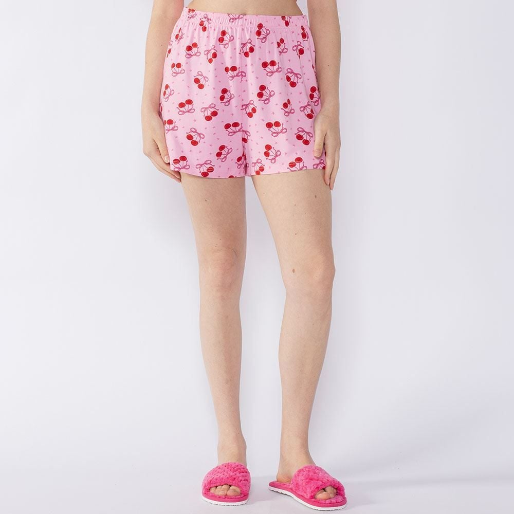 Pijama Feminino Curto Cereja Camila Moretti