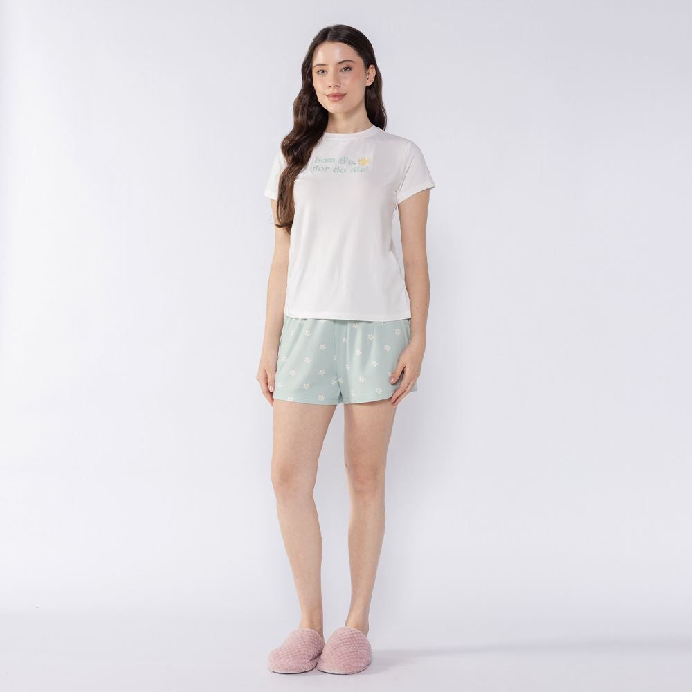 Pijama Feminino Curto Bom Dia Camila Moretti