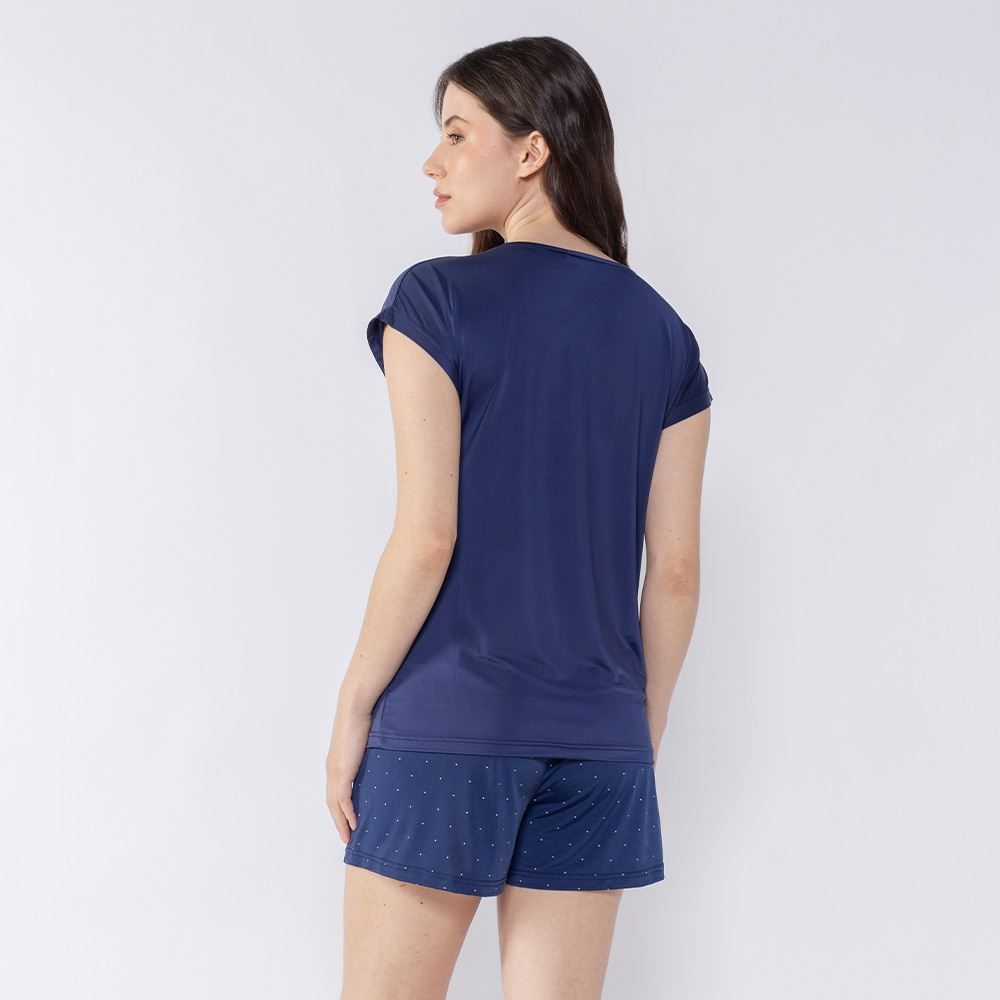 Pijama Feminino Curto Poá Holla