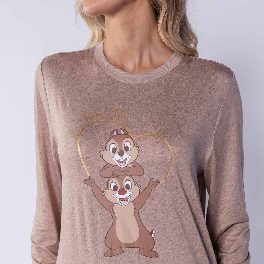 Pijama Feminino Longo Peletizado Disney