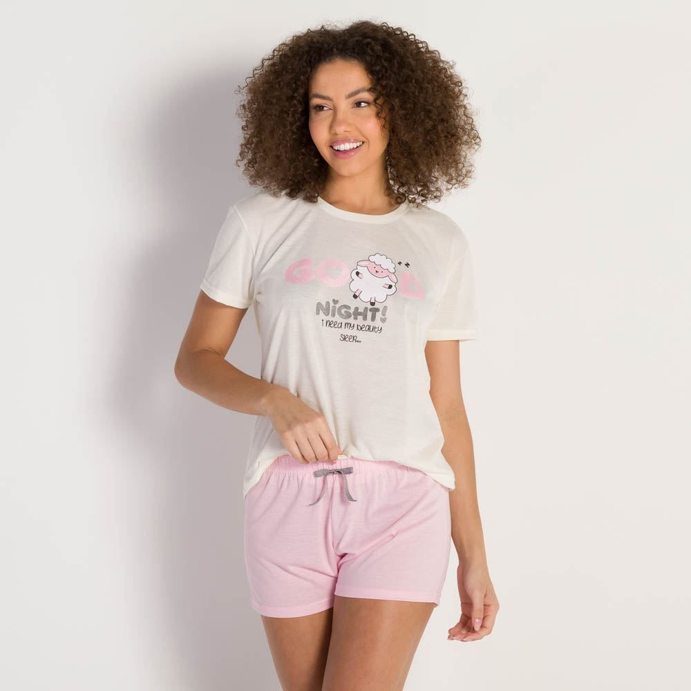 Pijama Feminino Good Night Holla