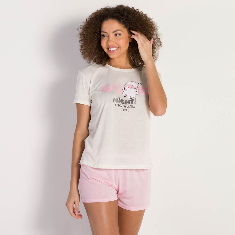 Pijama Feminino Good Night Holla
