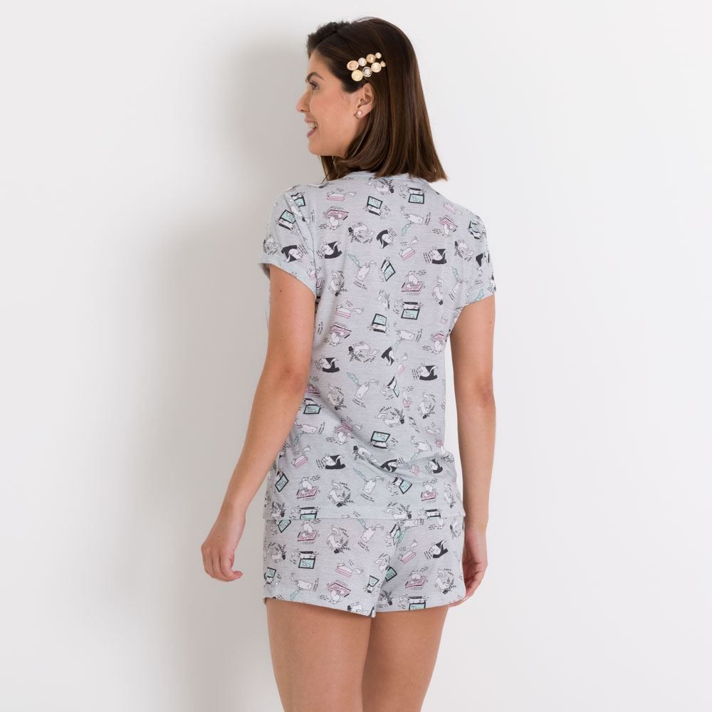 Pijama Feminino Jovem Estampado Holla