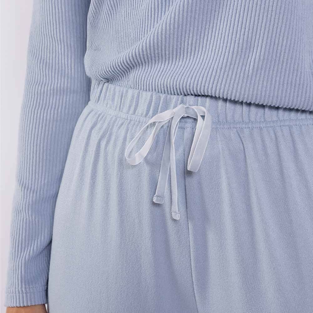 Pijama Feminino Longo Canelado Camila Moretti