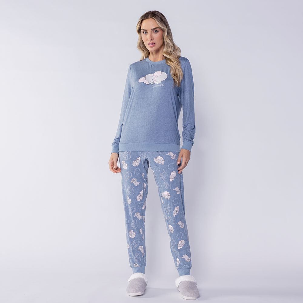 Pijama Feminino Longo Peletizado Disney