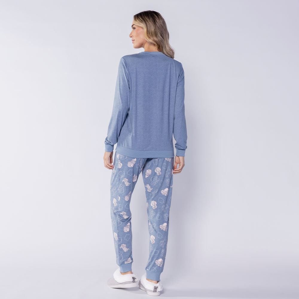 Pijama Feminino Longo Peletizado Disney
