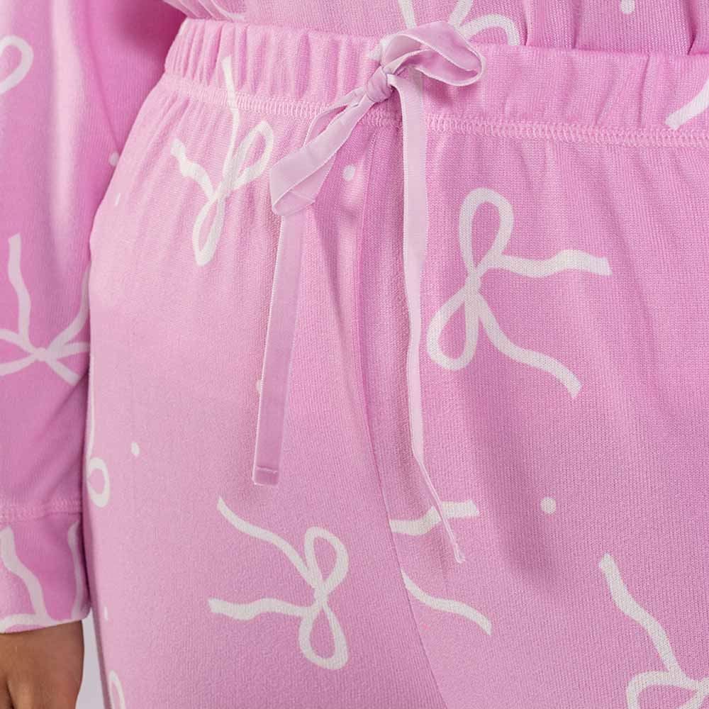 Pijama Feminino Longo Em Malha Tricot Camila Moretti