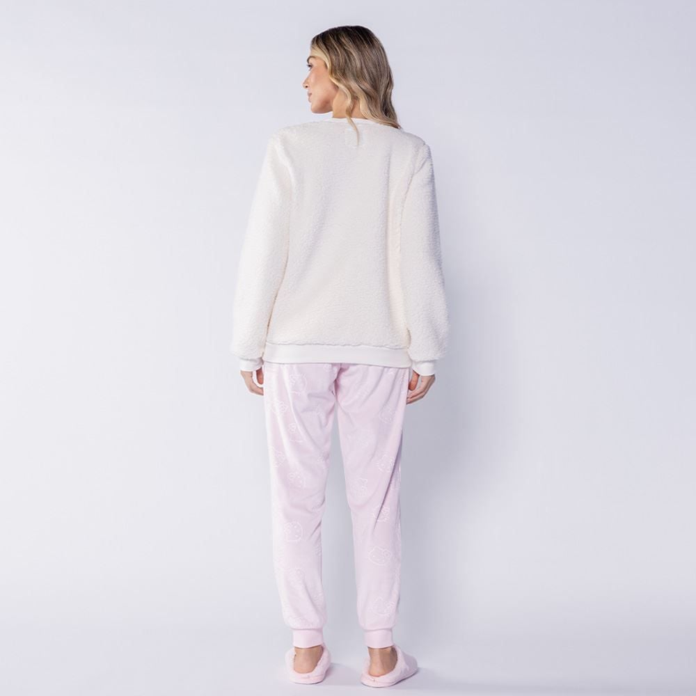 Pijama Feminino Longo Em Sherpa Sanrio
