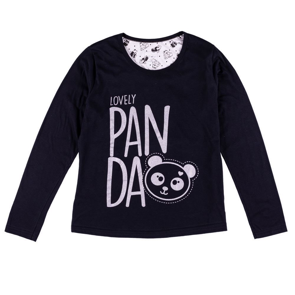 Pijama Feminino Longo Lovely Panda Holla