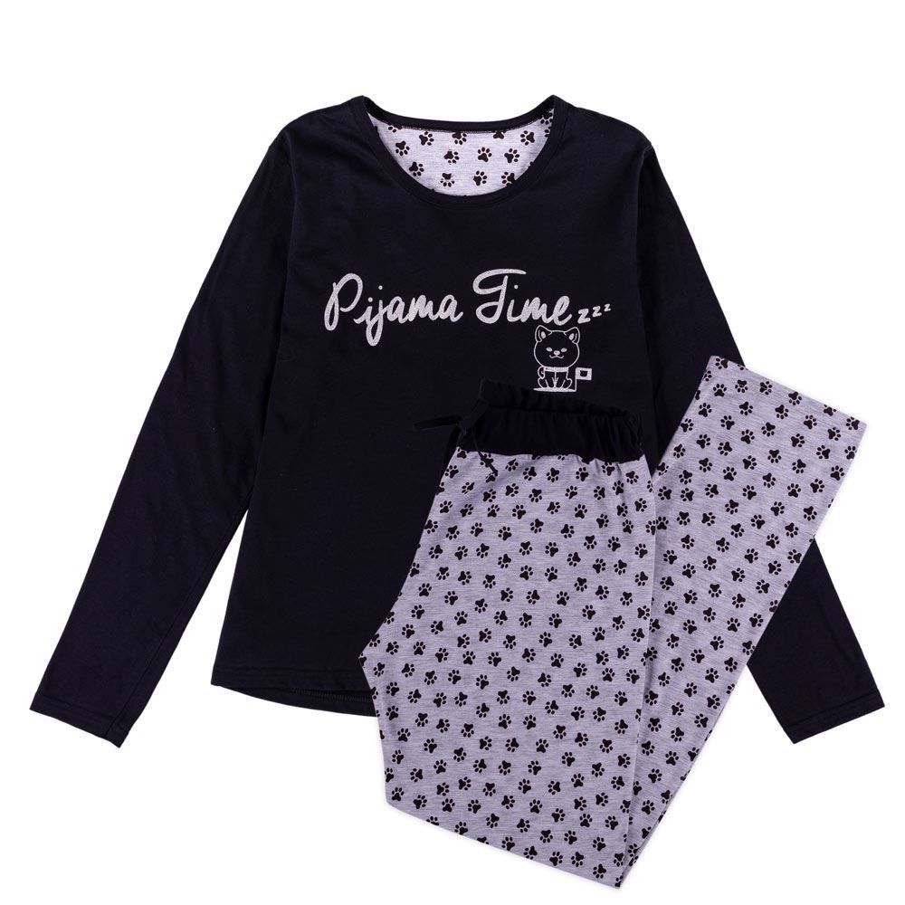 Pijama Feminino Longo Patinhas Holla