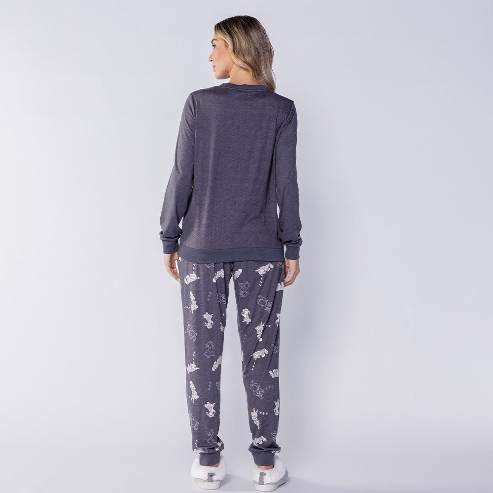 Pijama Feminino Longo Peletizado Disney