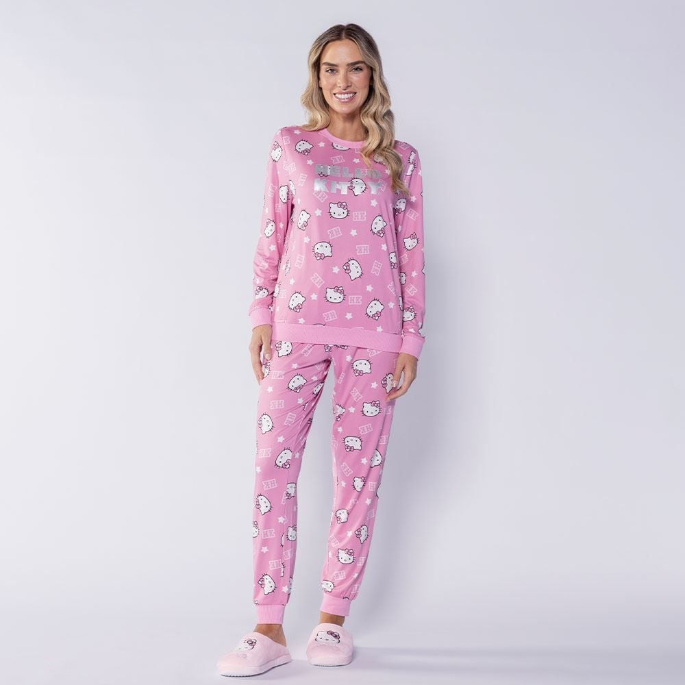 Pijama Feminino Longo Peletizado Sanrio