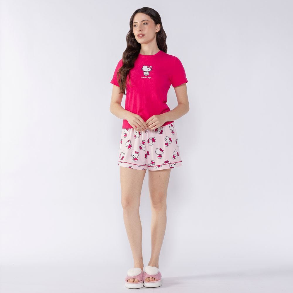 Pijama Hello Kitty Feminino Curto Sanrio 